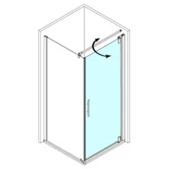 Breuer Europa Design Drehtür Für Seitenwand, Anschlag Rechts, 90 Cm -Moderne Duschtüren Verkäufe breuer quick72 schnell lieferprogramm tueren und 4016009