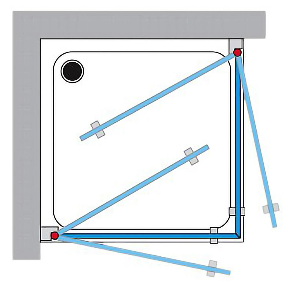 Breuer ELANA 6 Drehdiagonaleinstieg 2-teilig DDE2 100 X 100 X 200 Cm 5 Breuer ELANA 6 Drehdiagonaleinstieg 2-teilig DDE2 100 X 100 X 200 Cm – Bild 3