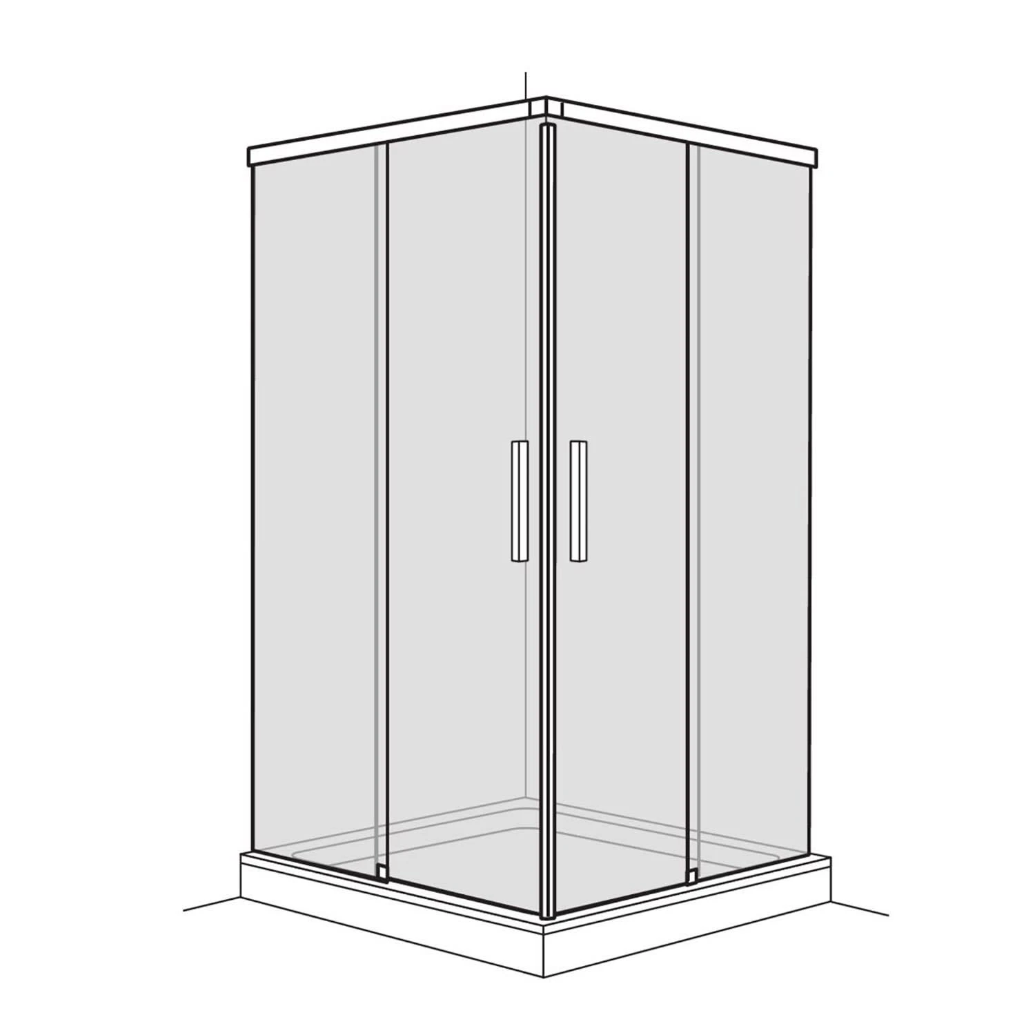 DUSCHOLUX Bella Vita 3 Plus Eckeinstieg 2-teilig A-Teil Maßanfertigung Bis 120 X 200 Cm, Anschlag Links 4 DUSCHOLUX Bella Vita 3 Plus Eckeinstieg 2-teilig A-Teil Maßanfertigung Bis 120 X 200 Cm, Anschlag Links – Bild 2