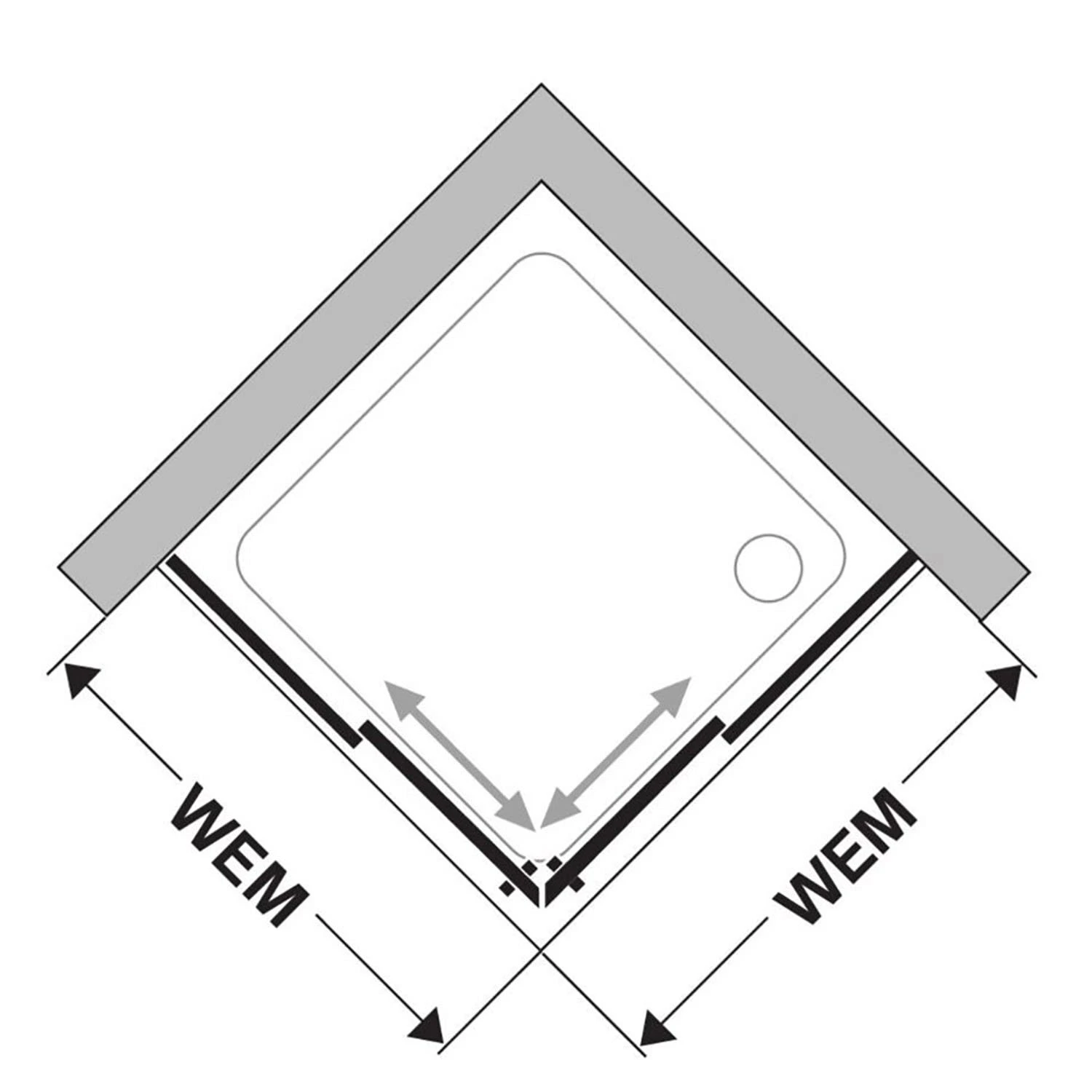 DUSCHOLUX Bella Vita 3 Plus Eckeinstieg 2-teilig A-Teil Maßanfertigung Bis 120 X 200 Cm, Anschlag Links 5 DUSCHOLUX Bella Vita 3 Plus Eckeinstieg 2-teilig A-Teil Maßanfertigung Bis 120 X 200 Cm, Anschlag Links – Bild 3