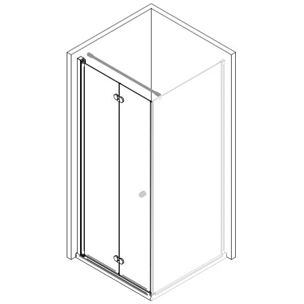 Breuer ELANA KOMFORT Drehfalttür Für Seitenwand DFTSW Sondermaß, Anschlag Links 4 Breuer ELANA KOMFORT Drehfalttür Für Seitenwand DFTSW Sondermaß, Anschlag Links – Bild 2