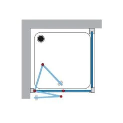 Breuer ELANA KOMFORT Drehfalttür Für Seitenwand DFTSW 90 Cm, Anschlag Links -Moderne Duschtüren Verkäufe hersteller breuer elana komfort drehfalttueren seitenwand 578116