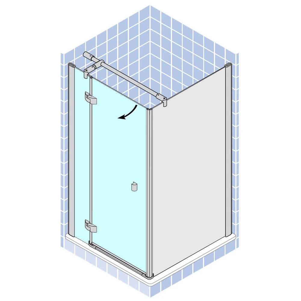 Breuer Espira Drehtür Für Seitenwand DTSW Sondermaß, Anschlag Links 6 Breuer Espira Drehtür Für Seitenwand DTSW Sondermaß, Anschlag Links – Bild 4