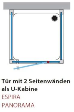 Breuer Espira Drehtür 100 X 100 X 100 Cm, Mit 2 Seitenwänden, Anschlag Rechts -Moderne Duschtüren Verkäufe hersteller breuer espira eckeinstiege drehtuer 100 629999
