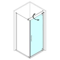 Breuer Europa Design Drehtür 0290 Für Seitenwand 80 Cm, Anschlag Rechts -Moderne Duschtüren Verkäufe hersteller breuer europa design drehtuere seitenwand 647892