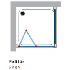 Breuer Fara Falttür FT Sondermaß -Moderne Duschtüren Verkäufe hersteller breuer fara tueren seitenwaende falttuer 896635