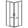 GEO Maw Flex Eckeinstieg Mit 2 Schiebetüren 4-teilig, 80 X 100 Cm -Moderne Duschtüren Verkäufe hersteller geo maw flex eckeinstiege mit 3766343
