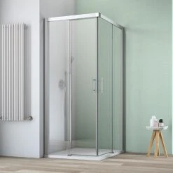 GEO Maw Flex Eckeinstieg Mit 2 Schiebetüren 4-teilig, 80 X 100 Cm -Moderne Duschtüren Verkäufe hersteller geo maw flex eckeinstiege mit 3782105