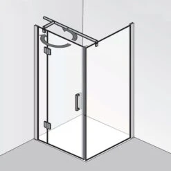 HSK Aperto Drehtür Pendelbar An Nebenteil Für Seitenwand 100 Cm, Anschlag Rechts -Moderne Duschtüren Verkäufe hersteller hsk duschkabinen aperto drehtuer seitenwand 1724782