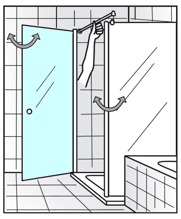 HSK Exklusiv Drehtür Für Wegschwenkbare Seitenwand 80 X 200 Cm Anschlag Links 3 HSK Exklusiv Drehtür Für Wegschwenkbare Seitenwand 80 X 200 Cm Anschlag Links