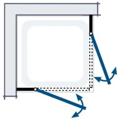 HSK Exklusiv Eckeinstieg 4-teilig 80 X 80 X 200 Cm -Moderne Duschtüren Verkäufe hersteller hsk duschkabinen exklusiv eckeinstiege 4 560566