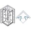 HSK Exklusiv Eckeinstieg Mit Drehfalttür 100 X 100 X 200 Cm Mit Scharniere Softcube -Moderne Duschtüren Verkäufe hersteller hsk duschkabinen exklusiv eckeinstiege drehfalttuer 560556