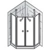 HSK Exklusiv Fünfeckdusche 4-teilig 100 X 100 X 200 Cm