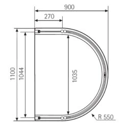 HSK Exklusiv Runddusche Halbkreis Mit Drehfalttür -Moderne Duschtüren Verkäufe hersteller hsk duschkabinen exklusiv halbkreisduschen runddusche 403934