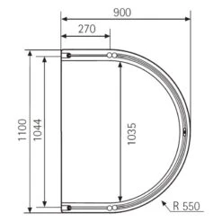 HSK Exklusiv Runddusche Halbkreis Mit Drehfalttür -Moderne Duschtüren Verkäufe hersteller hsk duschkabinen exklusiv halbkreisduschen runddusche 441540