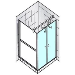 HSK Exklusiv Pendeltür Für Seitenwand 75 X 200 Cm
