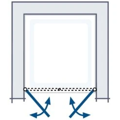 HSK Exklusiv Pendeltür Für Seitenwand 75 X 200 Cm -Moderne Duschtüren Verkäufe hersteller hsk duschkabinen exklusiv pendeltuer seitenwand 552583
