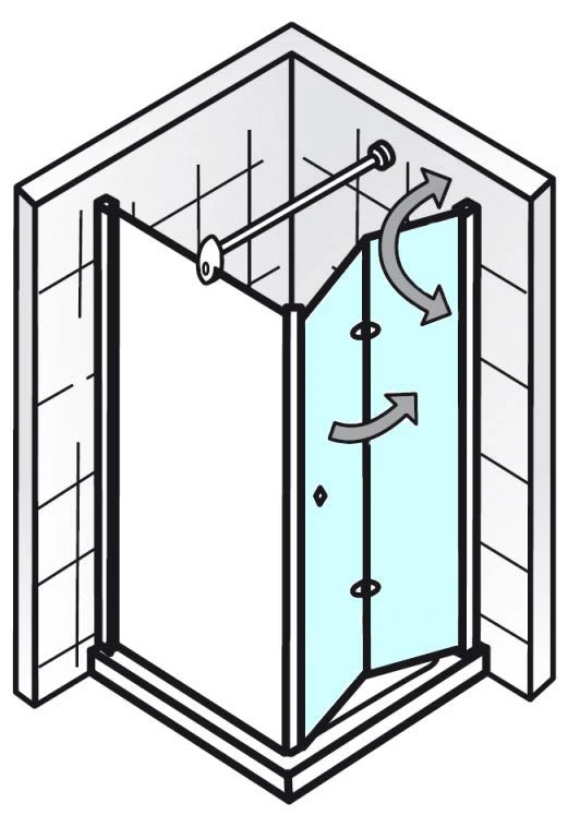 HSK Exklusiv Drehfalttür Für Seitenwand, Softcube, Sondermaß, Anschlag Rechts 3 HSK Exklusiv Drehfalttür Für Seitenwand, Softcube, Sondermaß, Anschlag Rechts