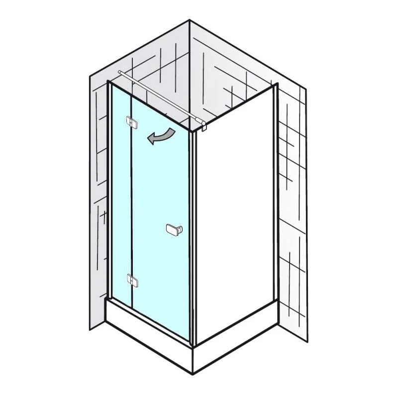 HSK Premium Softcube Drehtür Für Seitenwand 80 X 200 Cm, Anschlag Links 3 HSK Premium Softcube Drehtür Für Seitenwand 80 X 200 Cm, Anschlag Links