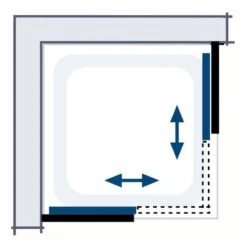 HSK Prima Gleittür Eckeinstieg 2-teilig Sondermaß -Moderne Duschtüren Verkäufe hersteller hsk duschkabinen prima eckeinstiege gleittuer 2108641