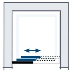 HSK Prima Gleittür, 3-teilig 100 X 175 Cm