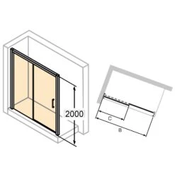 HÜPPE Classics 2 EasyEntry Gleittür 1-teilig Mit Festteil Links 110 X 200 Cm, Glas Mit Anti-Plaque 14 HÜPPE Classics 2 EasyEntry Gleittür 1-teilig Mit Festteil Links 110 X 200 Cm, Glas Mit Anti-Plaque -Moderne Duschtüren Verkäufe hersteller hueppe classics 2 gleittuer 1 10532561