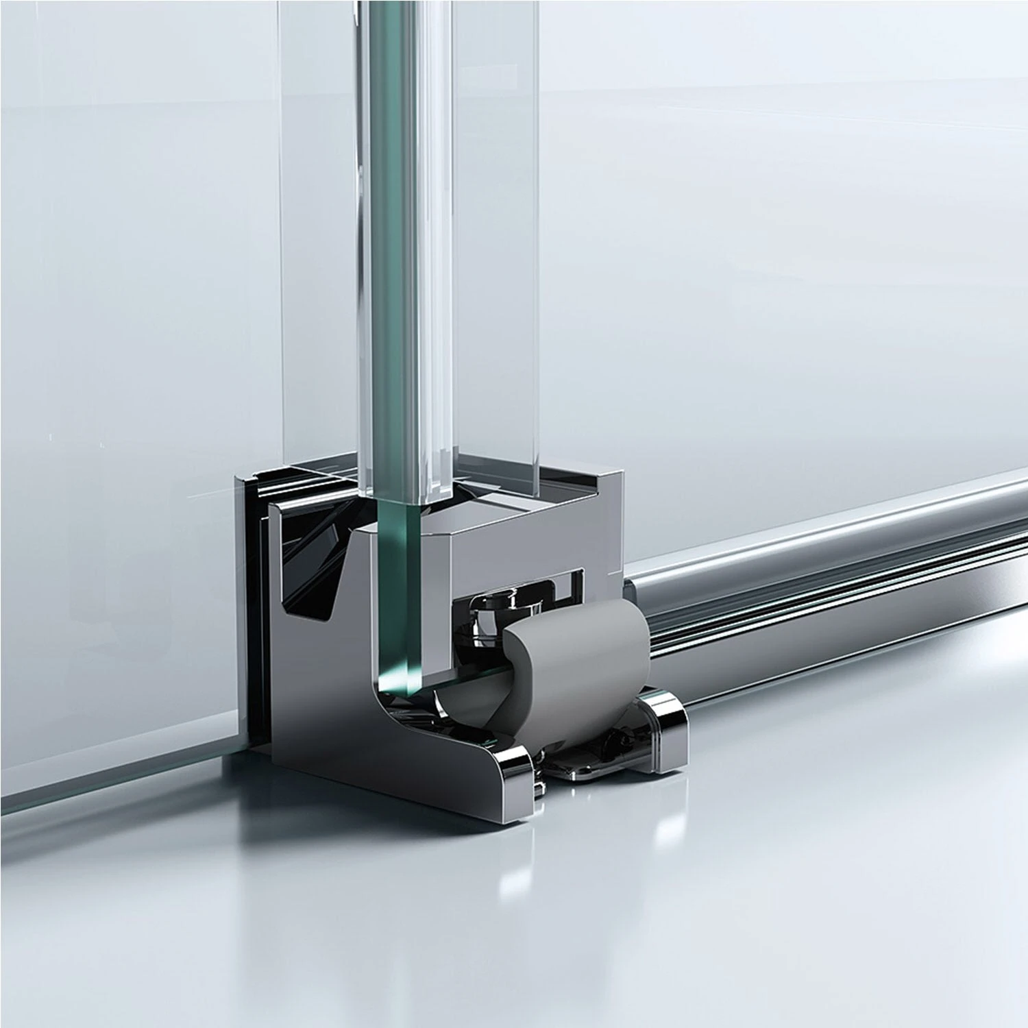 HÜPPE Classics 2 EasyEntry Gleittür 1-teilig Mit Festteil Rechts 120 X 200 Cm, Glas Mit Anti-Plaque 5 HÜPPE Classics 2 EasyEntry Gleittür 1-teilig Mit Festteil Rechts 120 X 200 Cm, Glas Mit Anti-Plaque – Bild 3