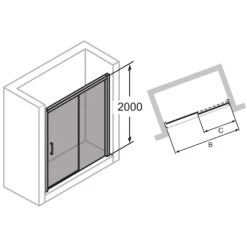 HÜPPE Classics 2 EasyEntry Gleittür 1-teilig Mit Festteil Rechts 120 X 200 Cm, Glas Mit Anti-Plaque 12 HÜPPE Classics 2 EasyEntry Gleittür 1-teilig Mit Festteil Rechts 120 X 200 Cm, Glas Mit Anti-Plaque -Moderne Duschtüren Verkäufe hersteller hueppe classics 2 gleittuer 1 10538300