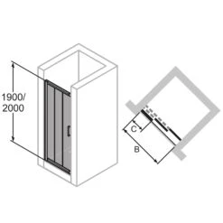 HÜPPE Classics 2 Gleittür 2-teilig Mit Festem Segment 100 X 200 Cm, Glas Mit Anti-Plaque 11 HÜPPE Classics 2 Gleittür 2-teilig Mit Festem Segment 100 X 200 Cm, Glas Mit Anti-Plaque -Moderne Duschtüren Verkäufe hersteller hueppe classics 2 gleittuer teilig 10481624