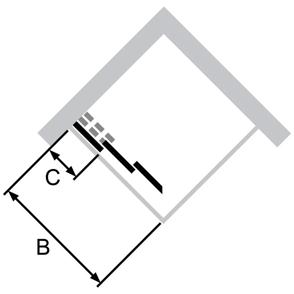 HÜPPE Classics 2 Gleittüreckeinstieg 3-teilig 90 X 190 Cm, Glas Ohne Anti-Plaque 7 HÜPPE Classics 2 Gleittüreckeinstieg 3-teilig 90 X 190 Cm, Glas Ohne Anti-Plaque – Bild 5