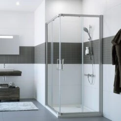 HÜPPE Classics 2 Gleittüreckeinstieg 2-teilig 75 X 190 Cm, Glas Ohne Anti-Plaque -Moderne Duschtüren Verkäufe hersteller hueppe classics 2 gleittuereckeinstieg teilig 10711853