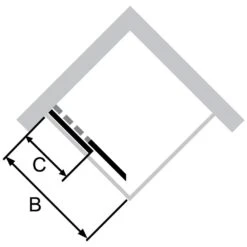 HÜPPE Classics 2 Gleittüreckeinstieg 2-teilig 75 X 190 Cm, Glas Ohne Anti-Plaque -Moderne Duschtüren Verkäufe hersteller hueppe classics 2 gleittuereckeinstieg teilig 1548678