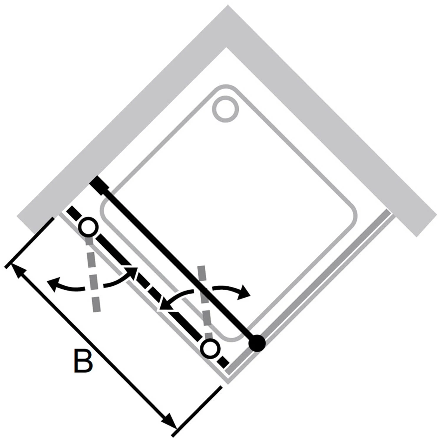 HÜPPE Classics 2 Pendeltür Für Seitenwand 90 X 200 Cm, Glas Ohne Anti-Plaque 7 HÜPPE Classics 2 Pendeltür Für Seitenwand 90 X 200 Cm, Glas Ohne Anti-Plaque – Bild 5