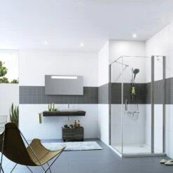 HÜPPE Classics 2 Schwingtür Mit Festteil Für Seitenwand/Eckeinstieg 100 X 200 Cm, Glas Mit Anti-Plaque -Moderne Duschtüren Verkäufe hersteller hueppe classics 2 schwingtuer festem 10618349