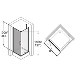 HÜPPE Classics 2 Schwingtür Für Seitenwand/Eckeinstieg 80 X 200 Cm, Glas Mit Anti-Plaque 12 HÜPPE Classics 2 Schwingtür Für Seitenwand/Eckeinstieg 80 X 200 Cm, Glas Mit Anti-Plaque -Moderne Duschtüren Verkäufe hersteller hueppe classics 2 schwingtuer seitenwand 10587668