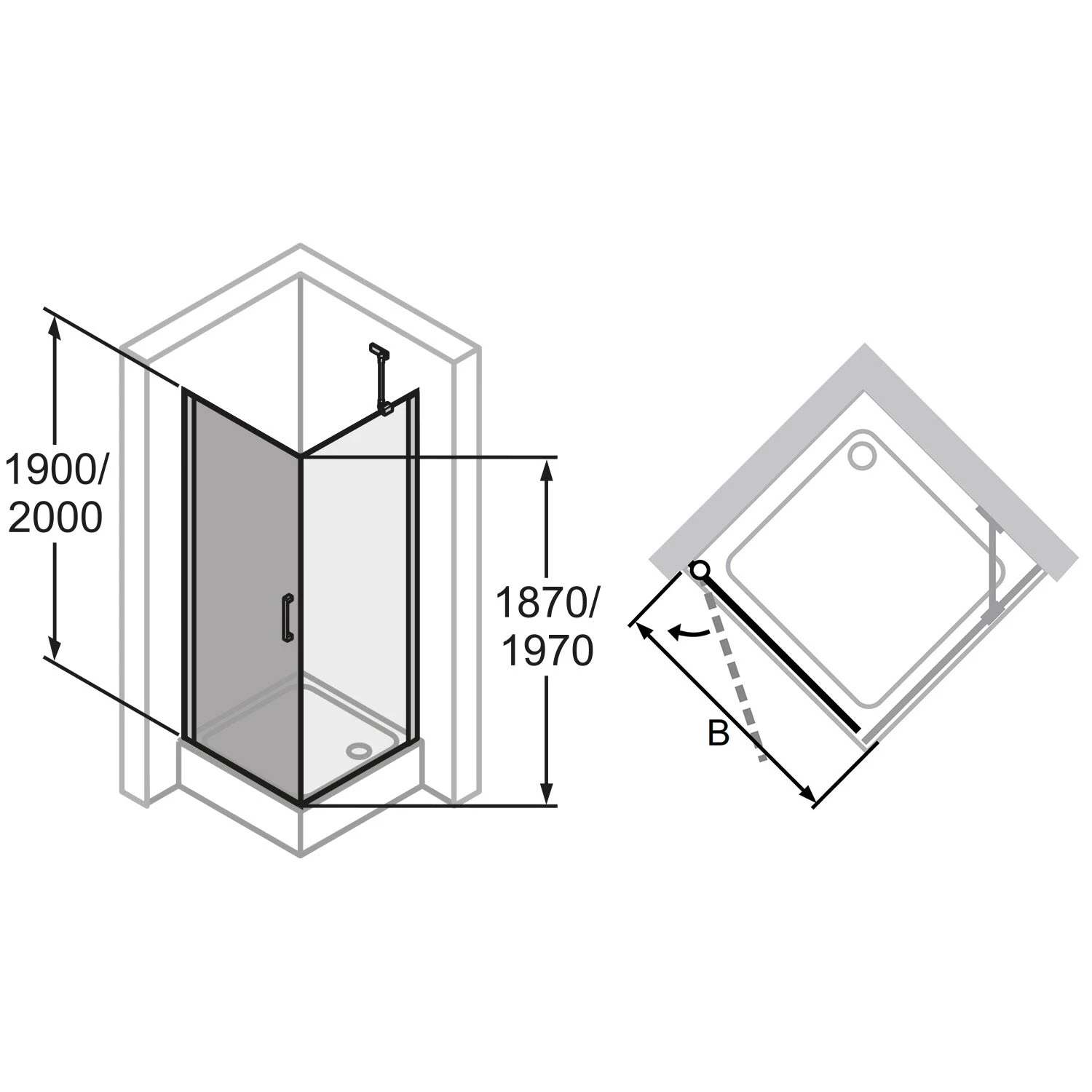 HÜPPE Classics 2 Schwingtür Für Seitenwand/Eckeinstieg 80 X 200 Cm, Glas Mit Anti-Plaque 6 HÜPPE Classics 2 Schwingtür Für Seitenwand/Eckeinstieg 80 X 200 Cm, Glas Mit Anti-Plaque – Bild 4