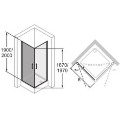 HÜPPE Classics 2 Schwingtür Für Seitenwand/Eckeinstieg 80 X 200 Cm, Glas Mit Anti-Plaque 13 HÜPPE Classics 2 Schwingtür Für Seitenwand/Eckeinstieg 80 X 200 Cm, Glas Mit Anti-Plaque -Moderne Duschtüren Verkäufe hersteller hueppe classics 2 schwingtuer seitenwand 10587920
