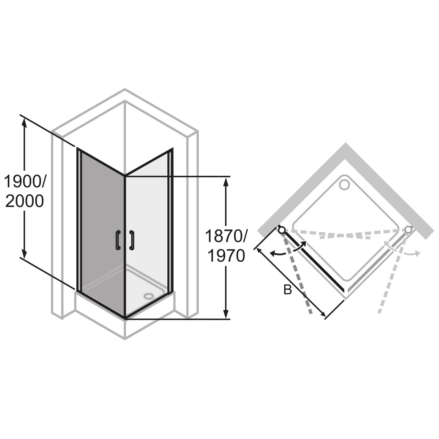 HÜPPE Classics 2 Schwingtür Für Seitenwand/Eckeinstieg 80 X 200 Cm, Glas Mit Anti-Plaque 7 HÜPPE Classics 2 Schwingtür Für Seitenwand/Eckeinstieg 80 X 200 Cm, Glas Mit Anti-Plaque – Bild 5