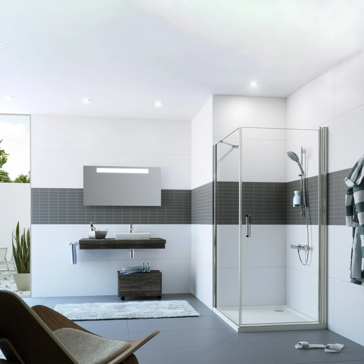 HÜPPE Classics 2 Schwingtür Für Seitenwand/Eckeinstieg 80 X 200 Cm, Glas Mit Anti-Plaque 9 HÜPPE Classics 2 Schwingtür Für Seitenwand/Eckeinstieg 80 X 200 Cm, Glas Mit Anti-Plaque – Bild 7