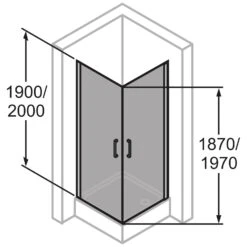 HÜPPE Classics 2 Schwingtüreckeinstieg 90/90 X 190 Cm, Glas Ohne Anti-Plaque 12 HÜPPE Classics 2 Schwingtüreckeinstieg 90/90 X 190 Cm, Glas Ohne Anti-Plaque -Moderne Duschtüren Verkäufe hersteller hueppe classics 2 schwingtuereckeinstieg echtglas 10582232