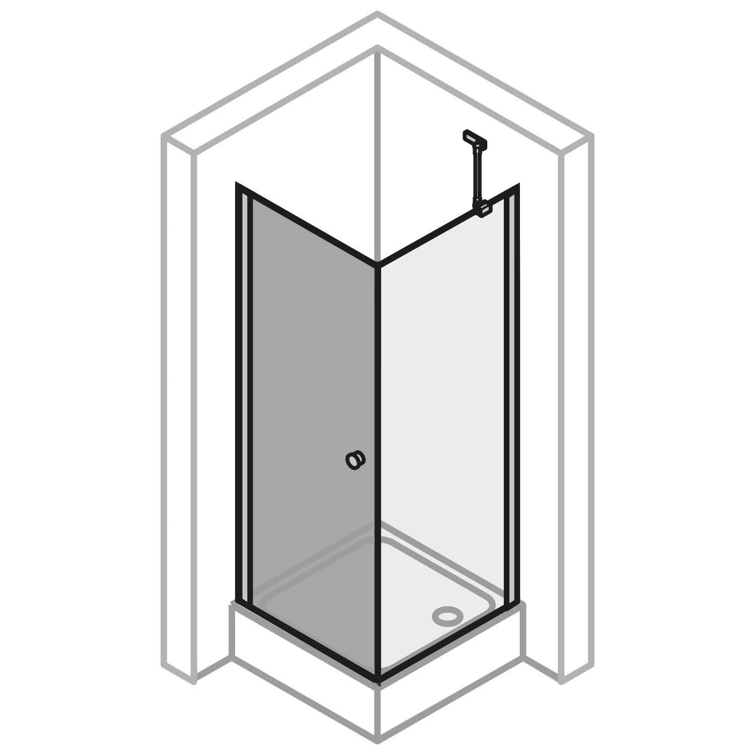 HÜPPE Pulsano 4-Eck Schwingtür Für Seitenwand/Eckeinstieg 100 X 200 Cm, Glas Ohne Anti-Plaque 8 HÜPPE Pulsano 4-Eck Schwingtür Für Seitenwand/Eckeinstieg 100 X 200 Cm, Glas Ohne Anti-Plaque – Bild 6