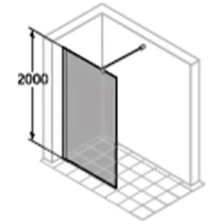 HÜPPE Pulsano 4-Eck Schwingtür Für Seitenwand/Eckeinstieg 90 X 200 Cm, Glas Ohne Anti-Plaque -Moderne Duschtüren Verkäufe hersteller hueppe pulsano tuer seitenwand 4 10060064