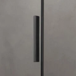 Kermi Dark Edition NICA Eckdusche Schiebetür 120 X 200 Cm, Festfeld Rechts