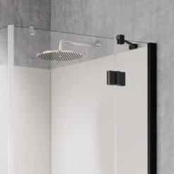 Kermi Dark Edition LIGA Eckdusche Drehtür 90 X 200 Cm, Halbteil Rechts -Moderne Duschtüren Verkäufe hersteller kermi duschkabinen dark edition eckeinstieg 3023303