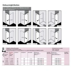 Kermi Liga Schwingtür Mit Festfeld Für Duschplatz 100 Cm, Anschlag Rechts -Moderne Duschtüren Verkäufe hersteller kermi duschkabinen liga neu schwingtuer 2456842