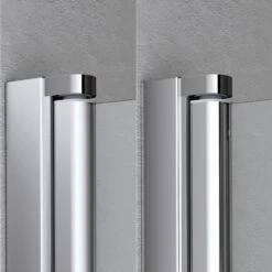 Kermi Liga U-Form Pendel Falttüren Mit Festfeldern 90 X 75 Cm