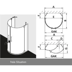 Kermi Pasa XP Halbkreis-Duschkabine Mit Pendeltüren 98 X 200 Cm 11 Kermi Pasa XP Halbkreis-Duschkabine Mit Pendeltüren 98 X 200 Cm -Moderne Duschtüren Verkäufe hersteller kermi duschkabinen serie pasa xp 1516074