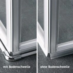 Kermi Pasa XP Fünfeck-Duschkabine 80 X 90 Cm, 35/45 Cm Schenkelmaß, Anschlag Links -Moderne Duschtüren Verkäufe hersteller kermi duschkabinen serie pasa xp 2588794