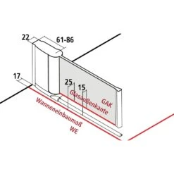 Kermi Pega Pendeltür 1-flügelig 100 Cm, Anschlag Links 9 Kermi Pega Pendeltür 1-flügelig 100 Cm, Anschlag Links -Moderne Duschtüren Verkäufe hersteller kermi duschkabinen serie pega pendeltuer 2146468