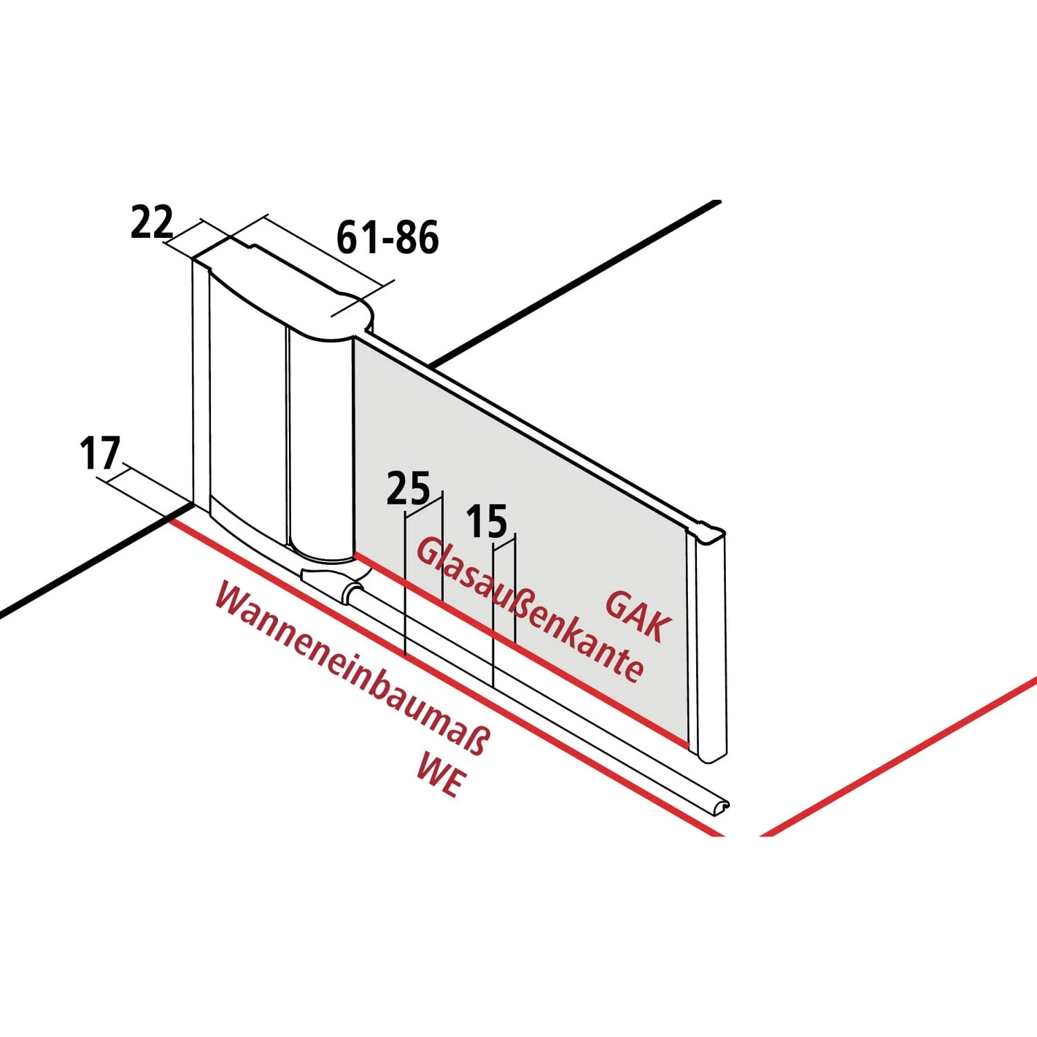 Kermi Pega Pendeltür 1-flügelig 100 Cm, Anschlag Links 6 Kermi Pega Pendeltür 1-flügelig 100 Cm, Anschlag Links – Bild 4